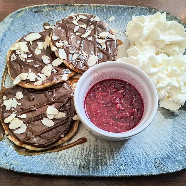 Pancakes z malinami